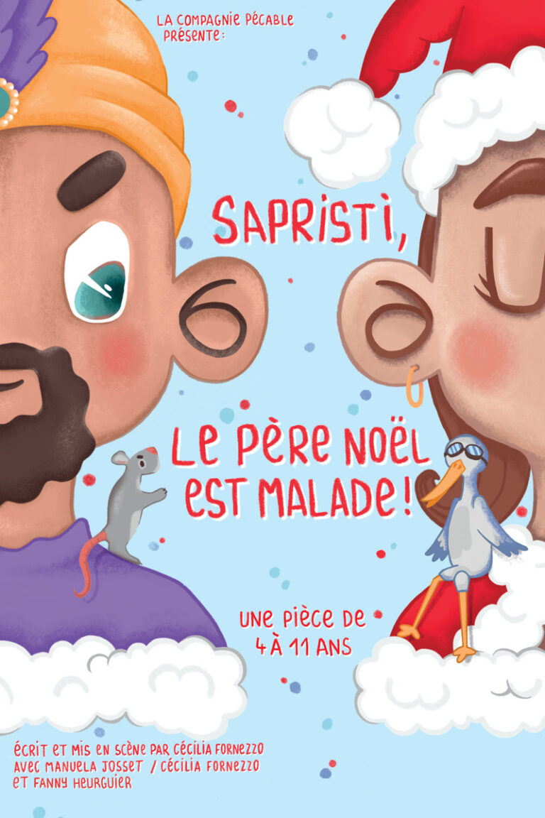 Affiche Sapristi, le Père Noël est malade